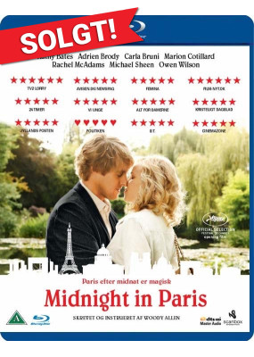 Midnight in Paris (2011) (Blu-ray) NY/Uåbnet Midnight in Paris (2011) (Blu-ray) NY/Uåbnet
