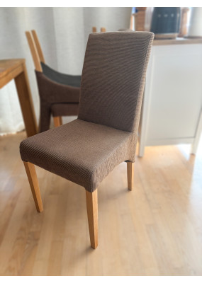 Spisebordstole Mocca stof 4 stk.