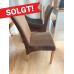 Spisebordstole Mocca stof 4 stk.