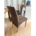 Spisebordstole Mocca stof 4 stk.